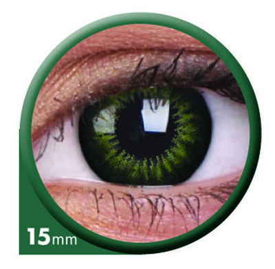 ColourVue Big Eyes - Party Green (2 šošovky trojmesačné) - nedioptrické