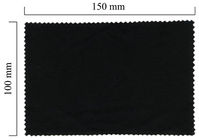 Handričku na okuliare z mikrovlákna jednofarebný - čierny 100x150