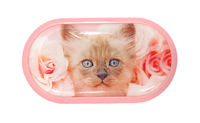Púzdro so zrkadielkom motív Mačky - Mačiatko v ružiach