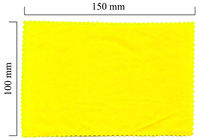 Handričku na okuliare z mikrovlákna jednofarebný - žltý 100x150